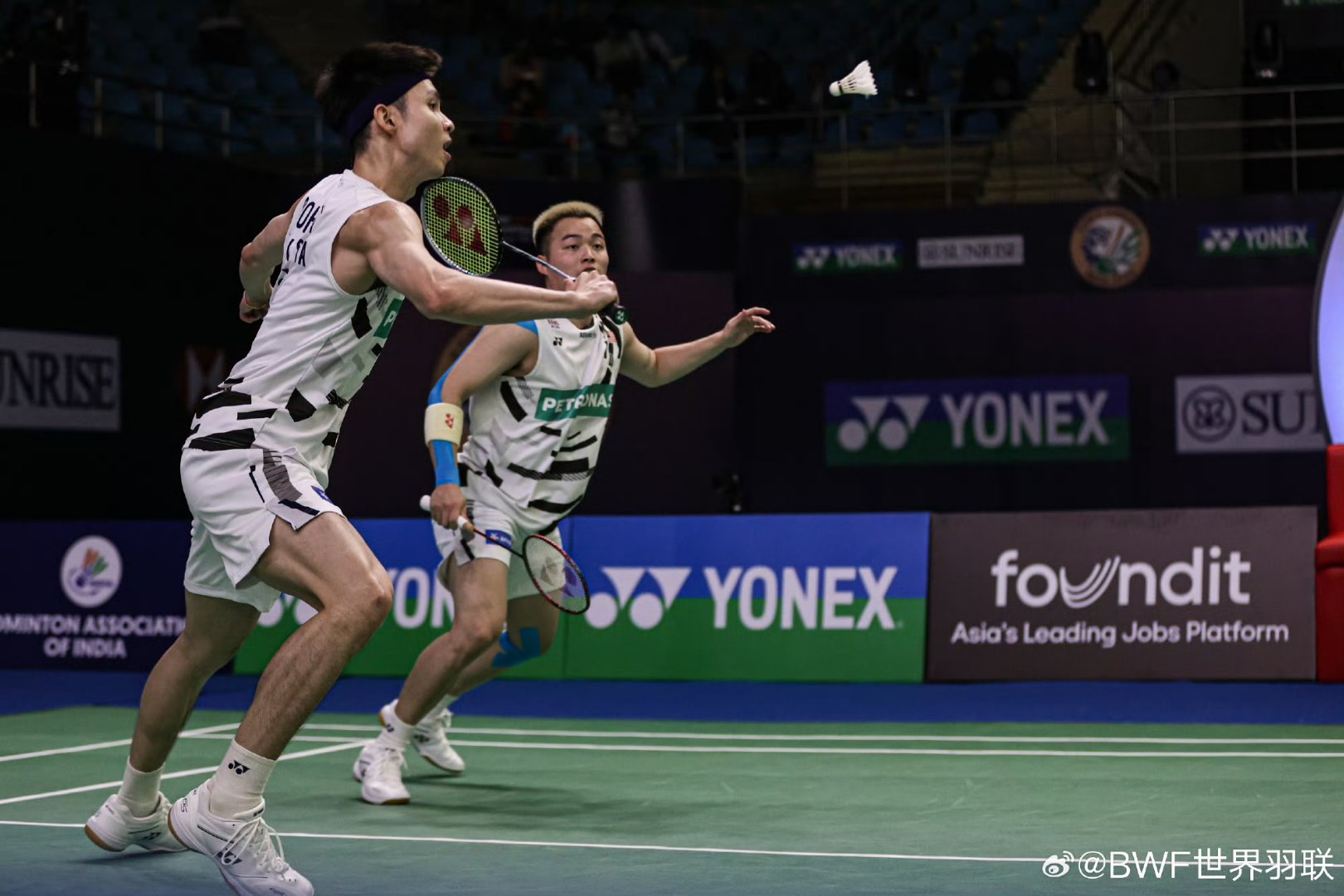 印度羽毛球队鏖战丹麦羽毛球队，谌龙关键制胜